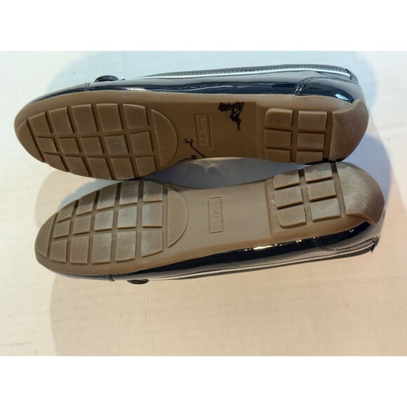 LL Bean Women's Coastal Rain Skimmers 7 M (B) Blue Low Duck Boat Slip On Shoes - Picture 7 of 12